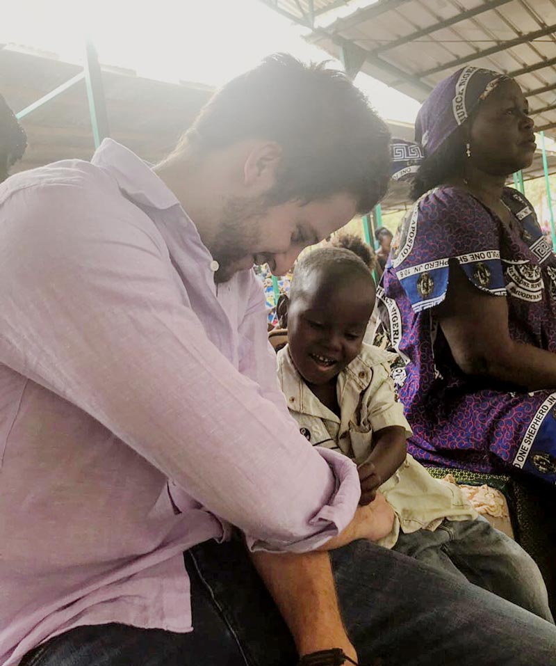 Marío del río voluntariado en africa
